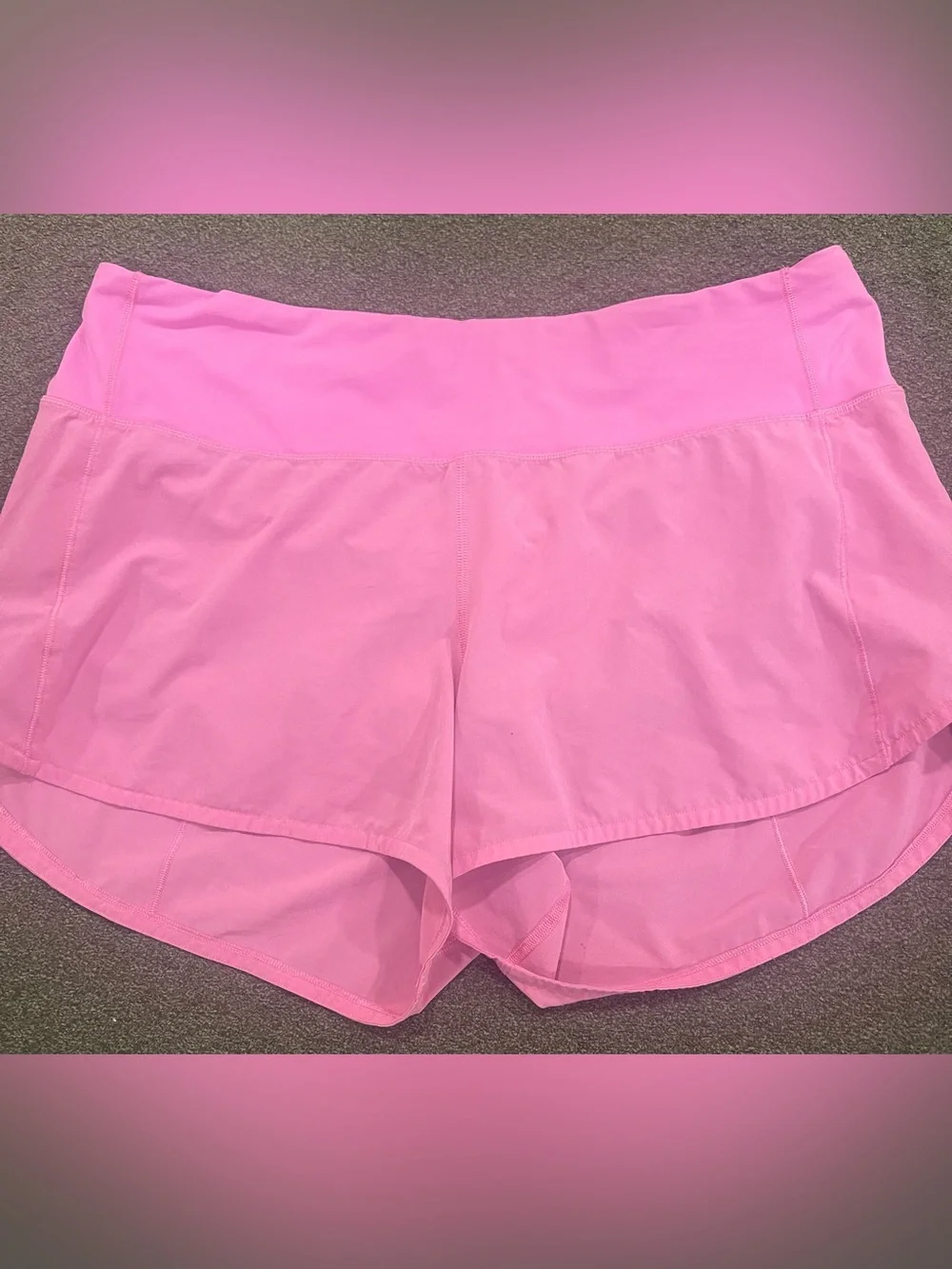 lululemon athletica speed up Light Pink Shorts